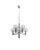 Silver Vintage Chromed and Glass Pendant Light from Kaiser-Leuchten, 1960s For Sale - Image 8 of 17