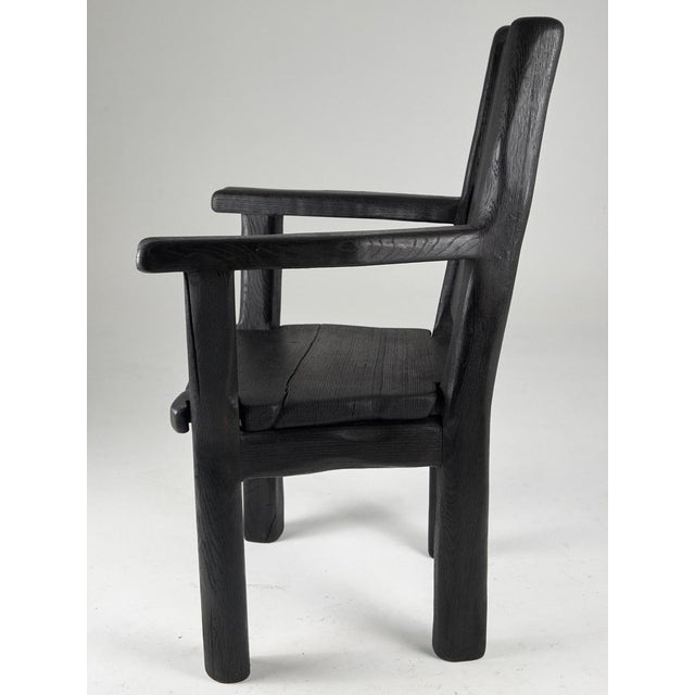 Early 21st Century Massive Oak Armchair by Logniture For Sale - Image 5 of 13