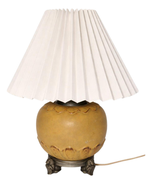 Swedish Grace Chinoiserie Table Lamp from Svenska Metallverken, 1920s-1930s