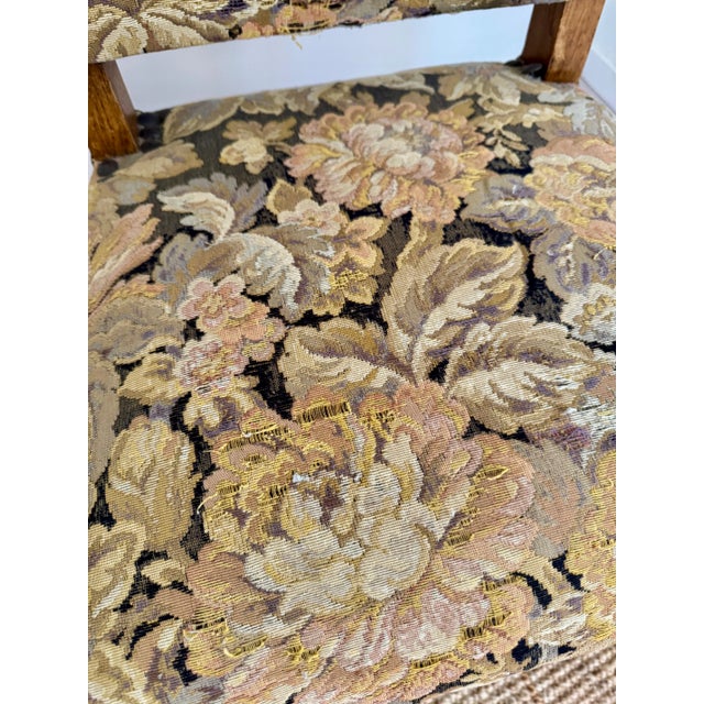 Vintage French Tapestry Os De Mouton Dining Chairs - Set of 6 For Sale - Image 9 of 11