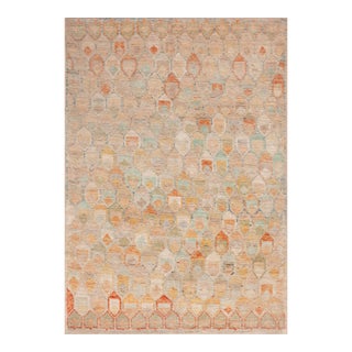 Modern Tribal Honeycomb Design Rug For Sale