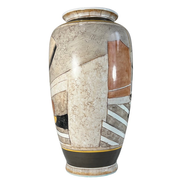 Vintage Picasso Cubist Style Ceramic Vase For Sale - Image 4 of 18