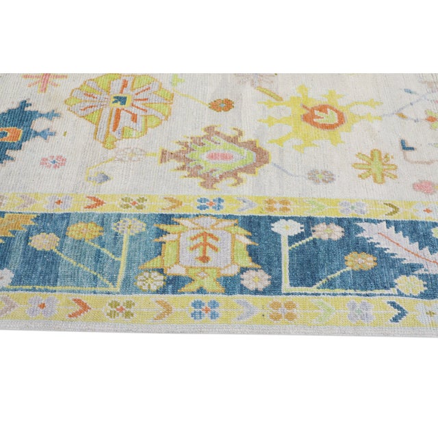 Early 21st Century Modern Turkish Oushak Rug 8'6" x 10'10" For Sale - Image 5 of 10