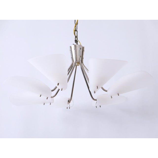 7-Armed Pendant Lamp, Germany, 1950s For Sale - Image 4 of 18