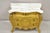 French Vintage Daniel Jones French Louis XV Style Gold Bombe Marble Top Nightstand For Sale - Image 3 of 11