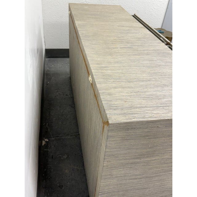 2010s Serena & Lily Linen Wrapped Driftway Dresser For Sale - Image 5 of 12