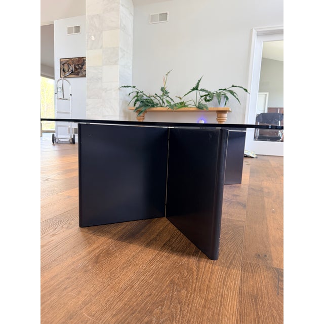 1980s Vintage Ikea Modular Smoked Glass Coffee Table – Convertible 3-Piece Set – Made in SwedenLi For Sale - Image 5 of 18