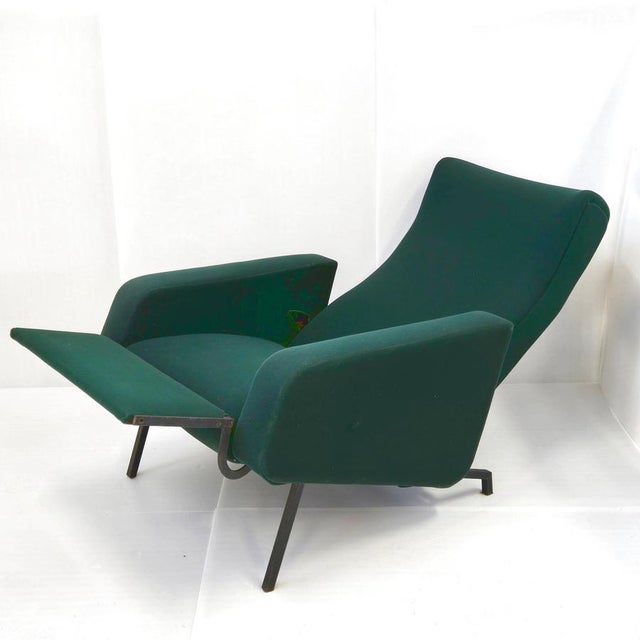 Vintage Trelax Chair in Jersey and Metal by Pierre Guariche for Meurop, 1960s For Sale - Image 7 of 15