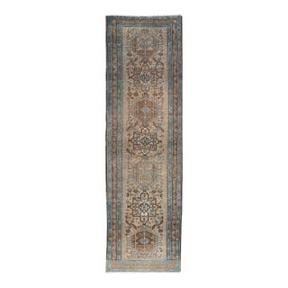 Karadjeh Vintage Runner With Multi-Medallion Design 3'1 X 11'6 For Sale