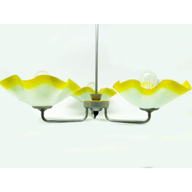 Mid-Century Chandelier from Polam, Poland, 1960s For Sale - Image 12 of 17