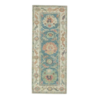 Turkish Oushak Runner Rug 2'3" x 5'8" #17239 For Sale