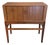 A Tall Mid Century Modern Danish Cocktail Cabinet With Tambour Doors, Circa 1960s For Sale