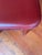 Metal Frag Italian Postmodern Red Leather Dining Chairs For Sale - Image 7 of 10
