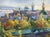 *** ABOUT THIS PAINTING *** * TITLE: "Domes of churches" * SIZE: 36x48 cm/'14.17x18.89 inches' * MEDIUM: oil, canvas *...