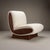 Wood Onda Lounge Chairs by Object Refinery in Ivory Italian Bouclé & Walnut, Pair For Sale - Image 7 of 9
