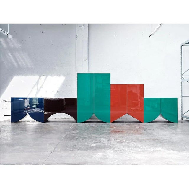 Bridges Cabinet in Aubergine Lacquer from Muller Van Severen For Sale - Image 11 of 13