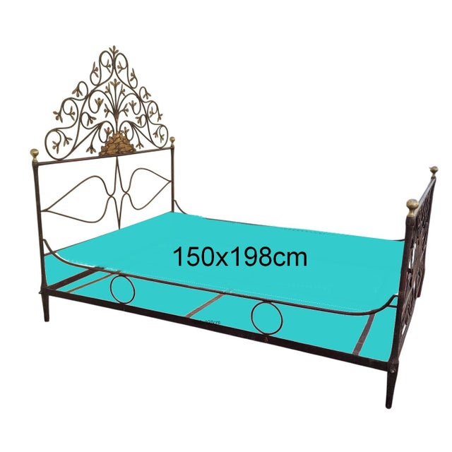 Genoese Bed in Painted Iron, 1800s For Sale - Image 3 of 18