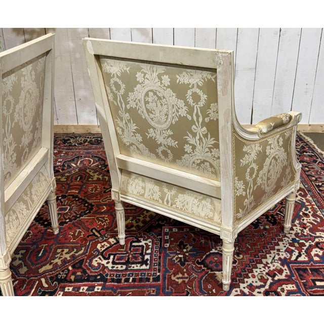 Louis XVI Style Chairs, 1960s, Set of 2 For Sale - Image 10 of 18