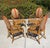 McGuire Vintage Rattan Oval Back Chairs, a Set of 4 For Sale - Image 9 of 11