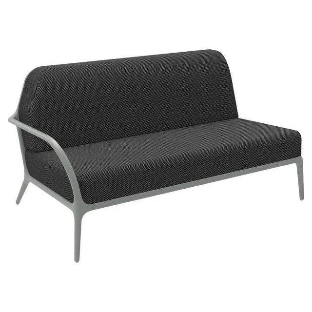 Metal Xaloc Right 160 Silver Modular Sofa by Mowee For Sale - Image 7 of 7