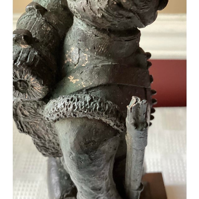 Antique 19th Century Dutch 3rd Line Regiment Bronze Statue – Presented by Royal Netherlands Army, 1990 For Sale - Image 10 of 12