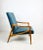 Czech Model Armchair in Ocean Blue attributed to Jiri Jiroutek, 1970s For Sale - Image 9 of 13