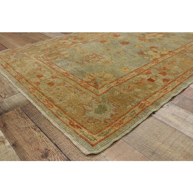 Turkish Oushak Runner - 3′2″ × 13′ For Sale In Dallas - Image 6 of 10