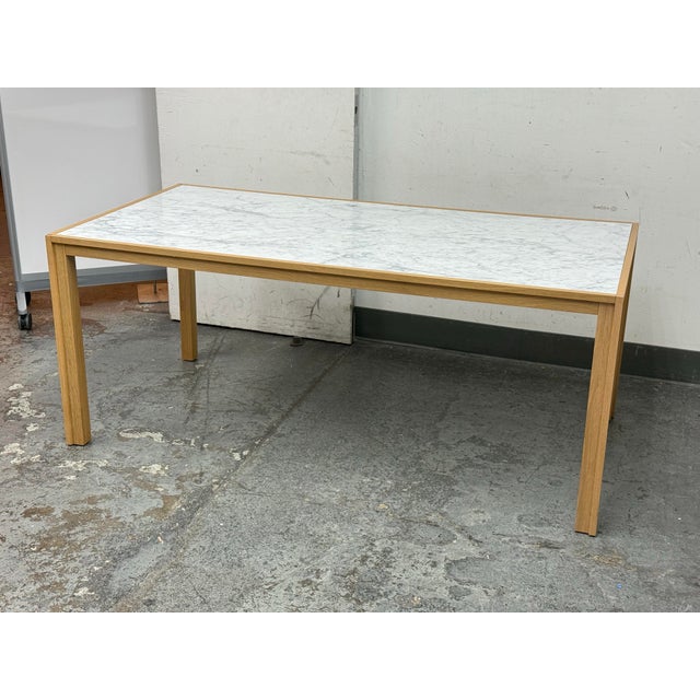 Contemporary Michael Anastassiades for Herman Miller Doubleframe Marble Table For Sale - Image 3 of 12