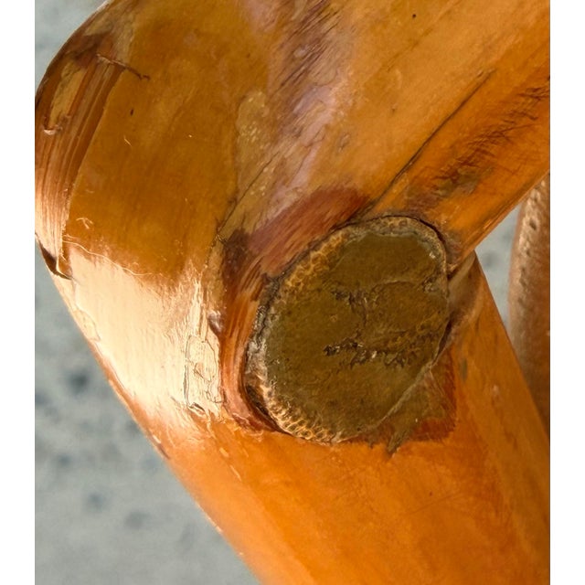 Brighton Pavilion Style Scorched Bamboo Chairs-a Pair For Sale - Image 11 of 11