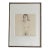 Custom Framed Nude Pencil Drawing-Signed-1960's For Sale