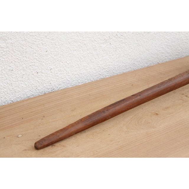 Wood Large Rustic Culinary Wood Spoon For Sale - Image 7 of 9