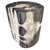 Andrianna Shamaris Modern Organic Petrified Wood Side Table For Sale