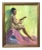 American Impressionist Oil Painting Nude Female With Balalaika by Harry Barton For Sale