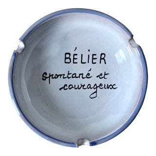 French Astrological Ashtray-Aries/Ram For Sale