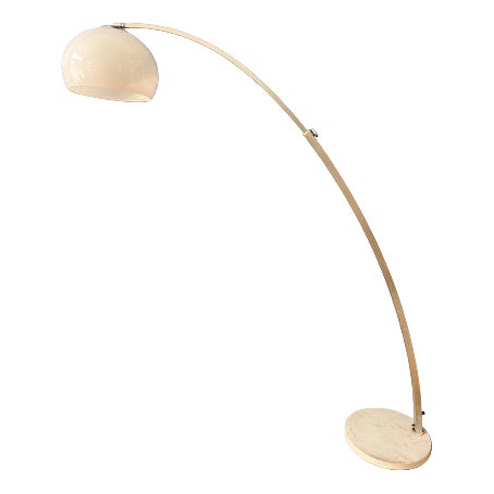 Mid-Century Space Age Mushroom Arc Floor Lamp from Gepo For Sale