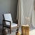 Oval side table in golden orange and white petrified wood. Petrified wood is a fossilized wood (same family as magnolia)...