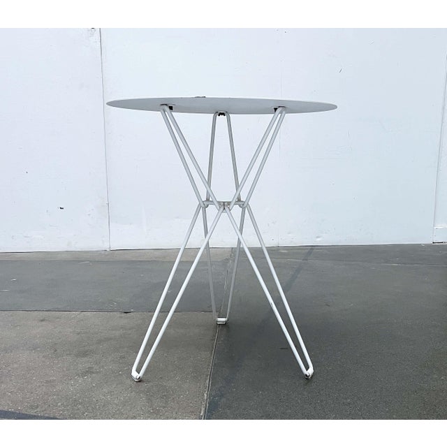 White Tio Series Metal Outdoor Table by Chris Martin for Massproductions For Sale - Image 8 of 18