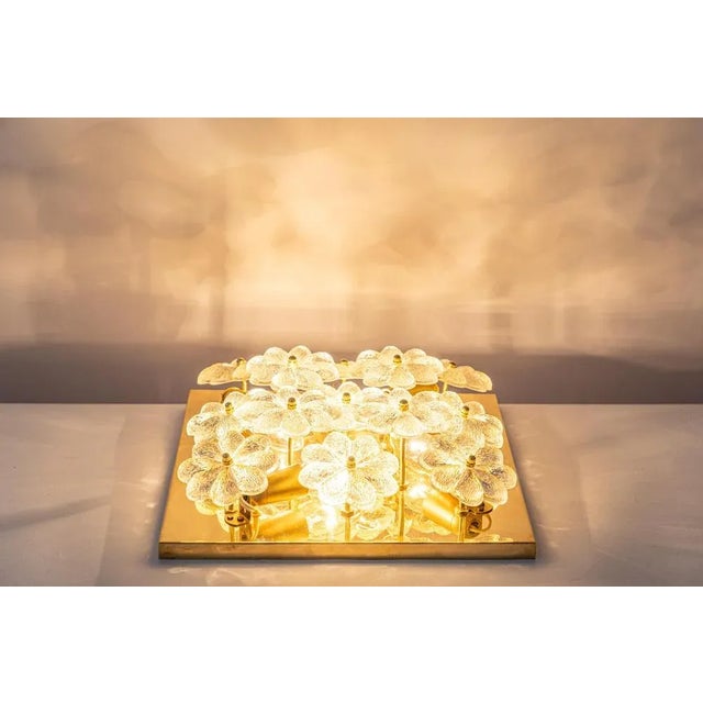 Petite Glass Flower Wall Light from E. Palme, Germany For Sale - Image 14 of 15