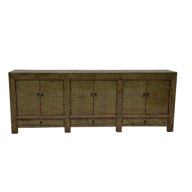 Chinese Vintage Chinese Painted Cabinet For Sale - Image 3 of 5