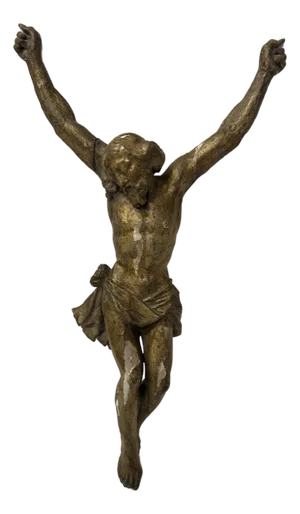 Christ in Carved and Gilded Wood, 19th Century