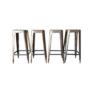 Metal Bar Stools - Set of 4 For Sale