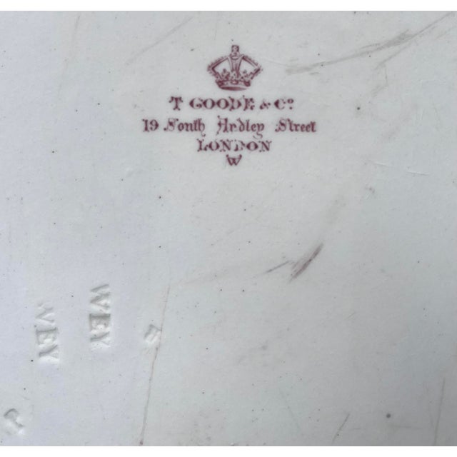 Turquoise Antique Wedgwood 20" Turkey Platter-Thomas Goode, London For Sale - Image 8 of 10