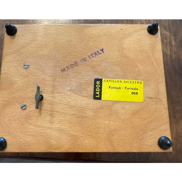 Italian Italian Funiculi-Funicular Musical Jewelry Box For Sale - Image 3 of 9