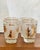 Glass 1960s Golden Leaves Libbey Juice Glasses- Set of Four For Sale - Image 7 of 8