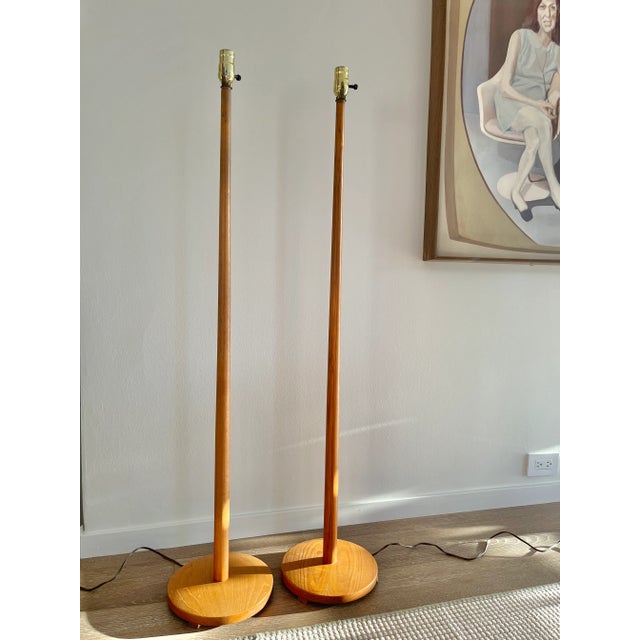 Pair of Swedish Teak Floor Lamps by Uno and Osten Kristiansson, 1960s For Sale - Image 11 of 12