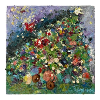 "Holiday Tree", Abstract Art, Original Oil Painting, by Van Ness For Sale