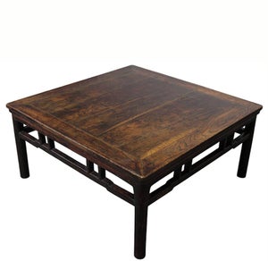 Antique 40" Square Coffee Table