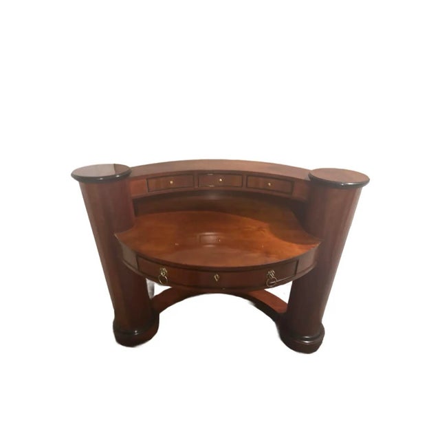 1990s 1990s Century Furniture Biedermeier Style Mahogany Desk For Sale - Image 5 of 9