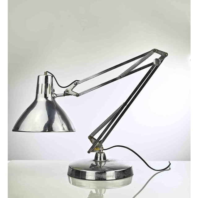 Adjustable Table Lamp in Chromed Metal, Italy, 1970s For Sale - Image 3 of 8