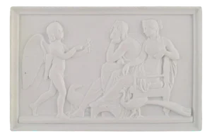 Antique Biscuit Wall Plaque from Bing and Grøndahl